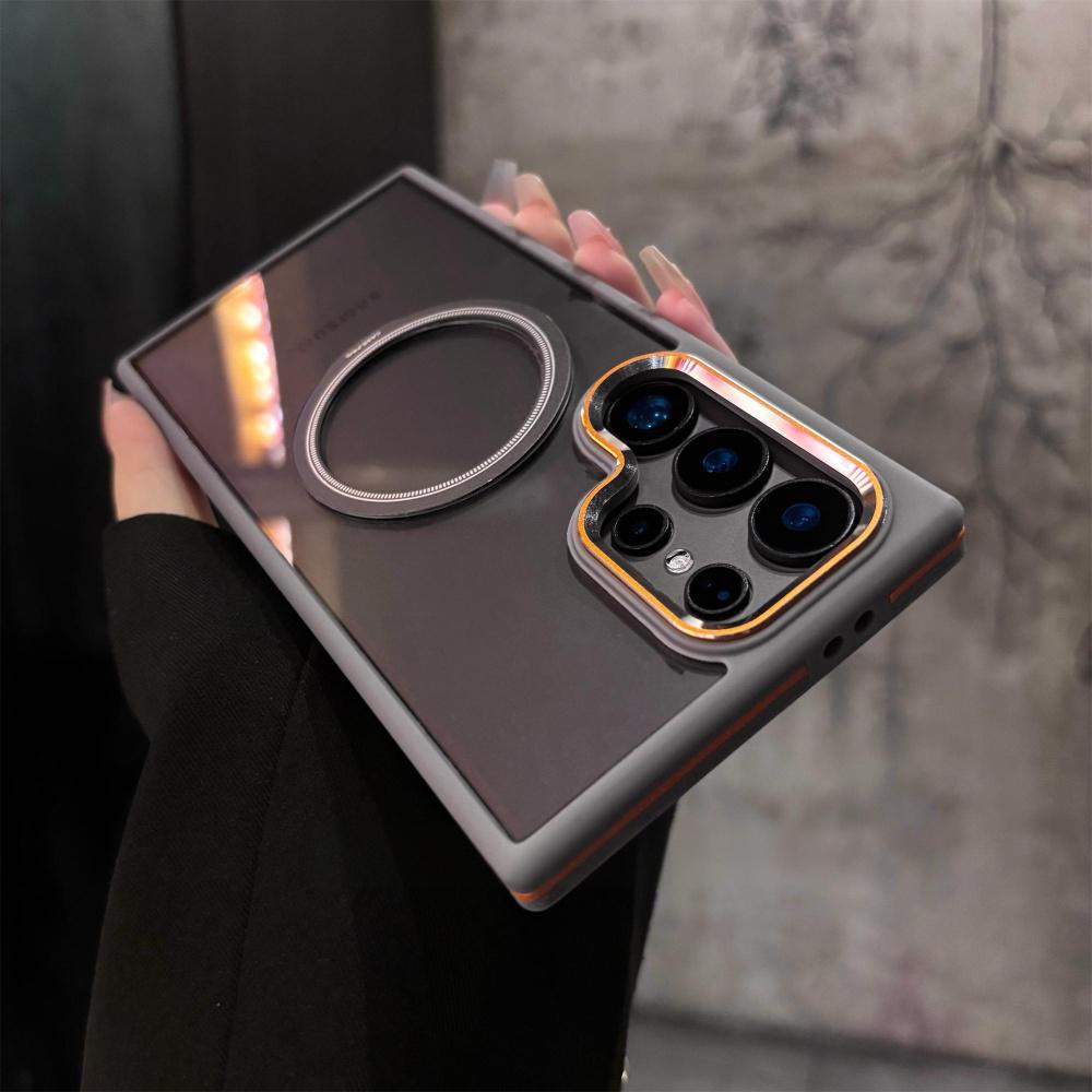 Shockproof Frosted Magnetic Phone Case for Samsung S Series