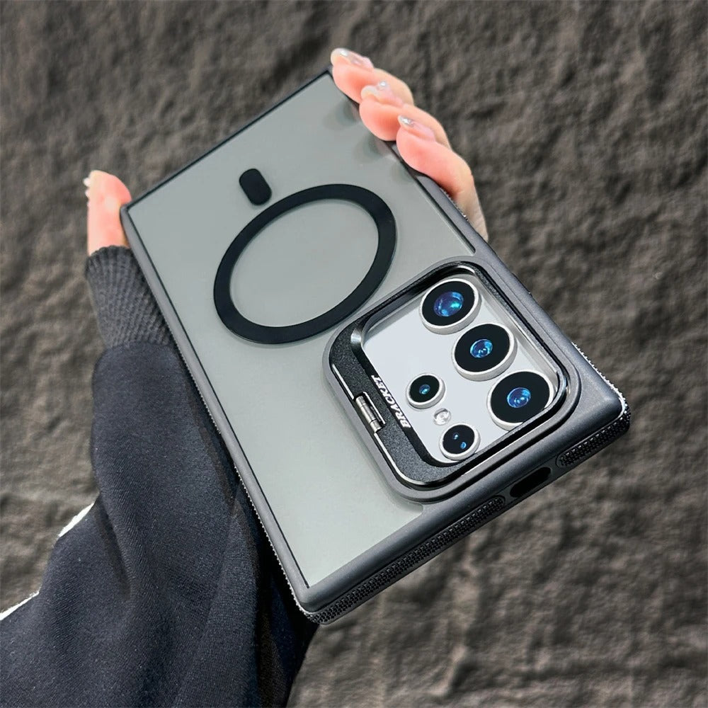 Lens Holder Magnetic Phone Case for Samsung S Series