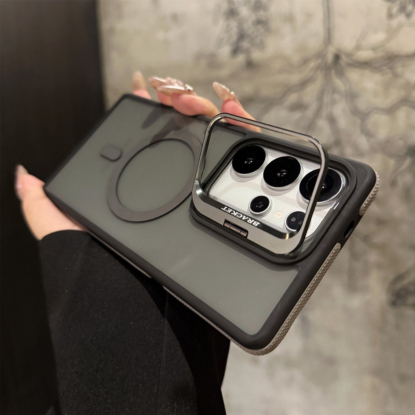 Lens Holder Magnetic Phone Case for Samsung S Series
