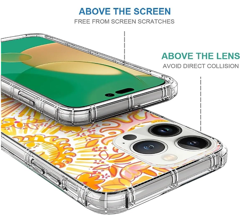Retro Gold Sun Phone Case for iPhone Series