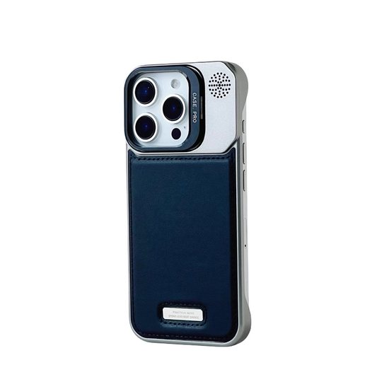 Frameless Carbon Fiber Leather Magnetic Phone Case for iphone