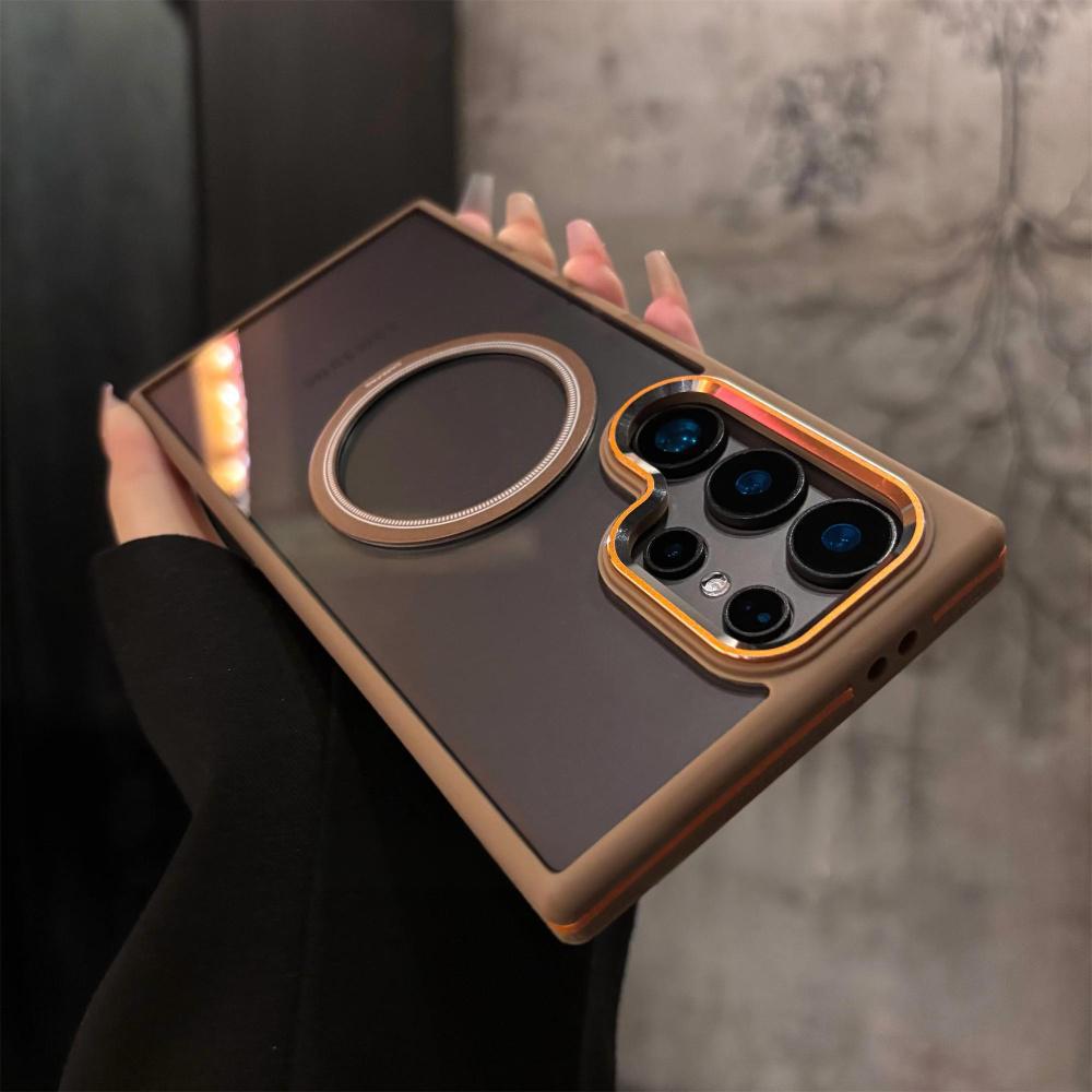 Shockproof Frosted Magnetic Phone Case for Samsung S Series
