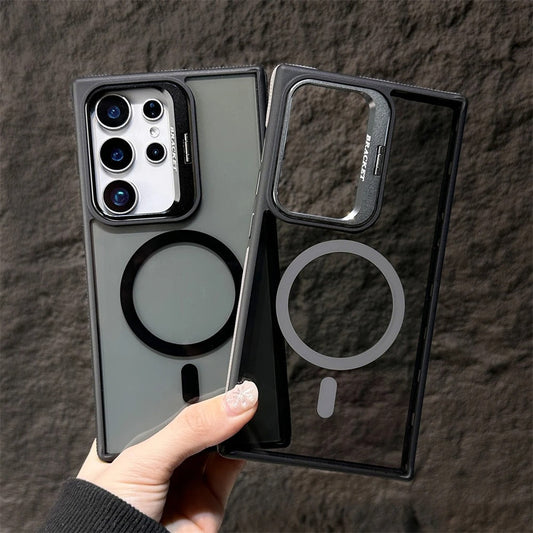 Lens Holder Magnetic Phone Case for Samsung S Series