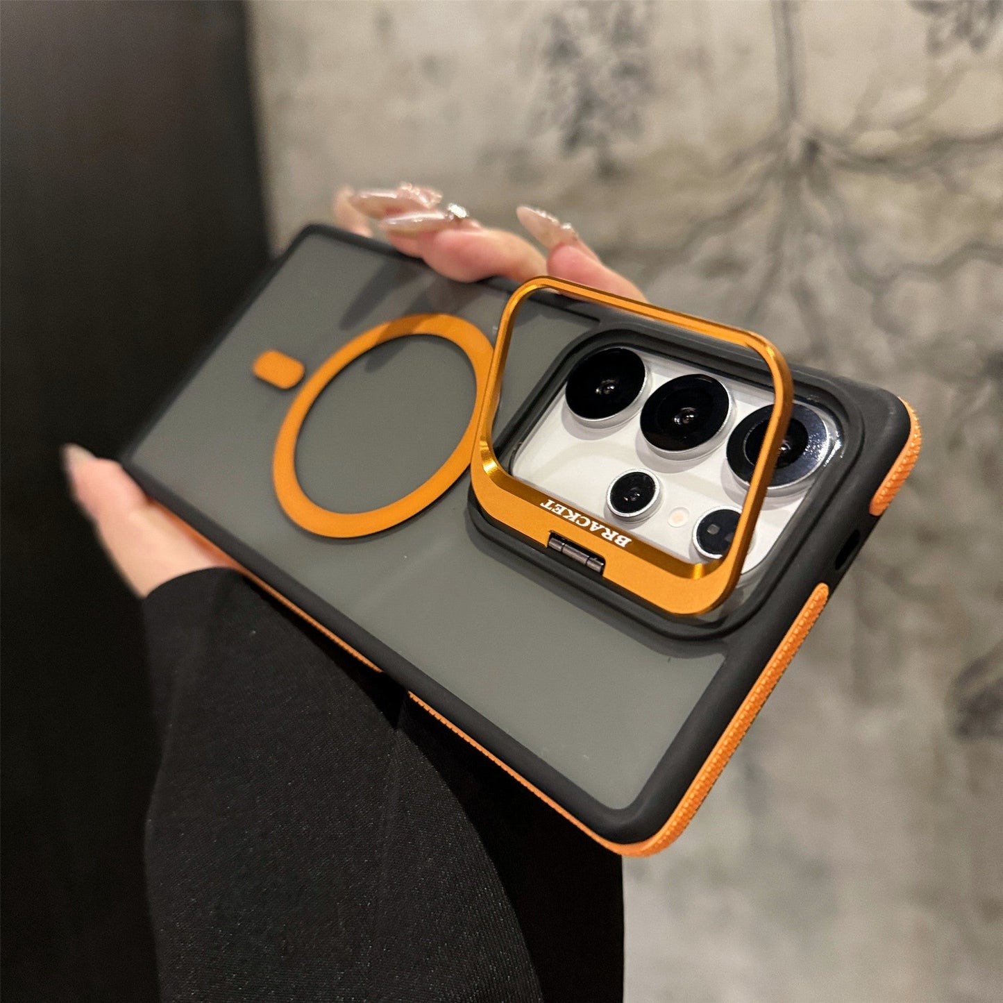 Lens Holder Magnetic Phone Case for Samsung S Series