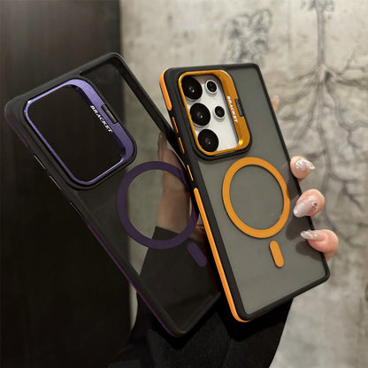 Lens Holder Magnetic Phone Case for Samsung S Series