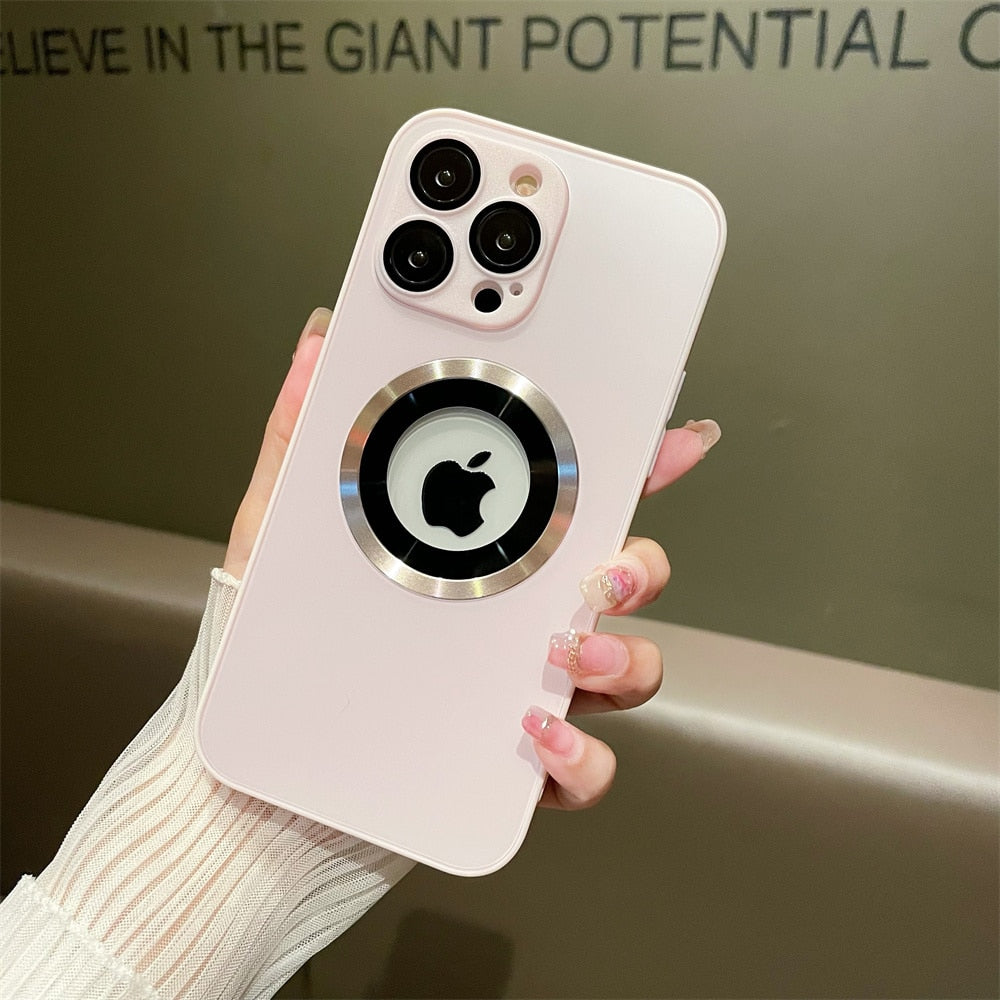 Matte MagSafe iPhone Case with Logo Hole