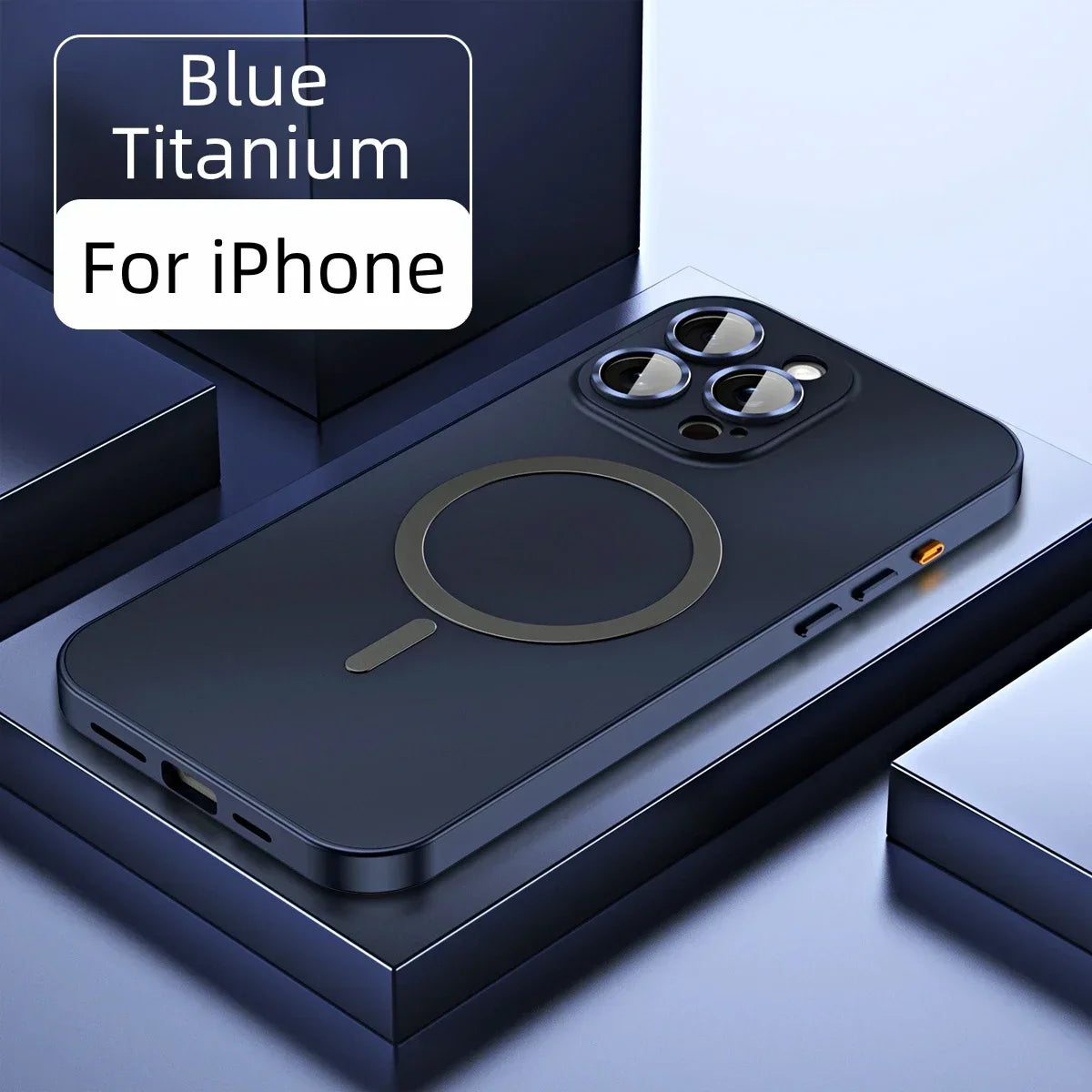 Premium Aluminum Alloy Frame with Magnetic Suction for iPhone Case