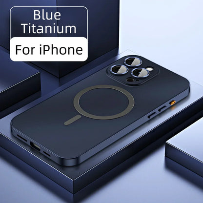 Premium Aluminum Alloy Frame with Magnetic Suction for iPhone Case