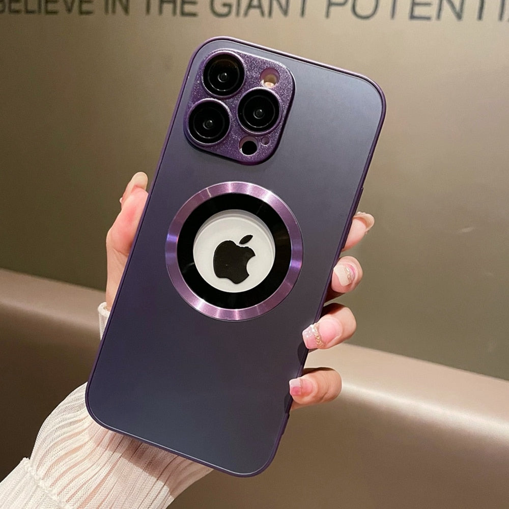 Matte MagSafe iPhone Case with Logo Hole
