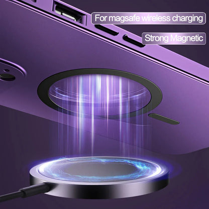 Premium Aluminum Alloy Frame with Magnetic Suction for iPhone Case
