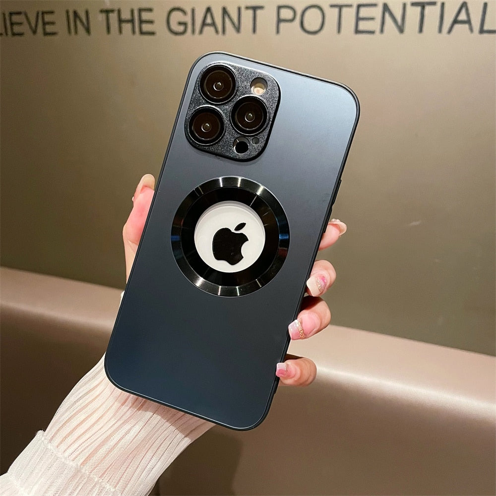 Matte MagSafe iPhone Case with Logo Hole