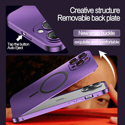 Premium Aluminum Alloy Frame with Magnetic Suction for iPhone Case