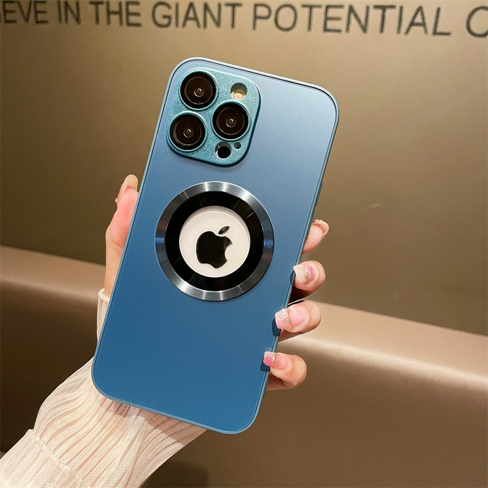 Matte MagSafe iPhone Case with Logo Hole