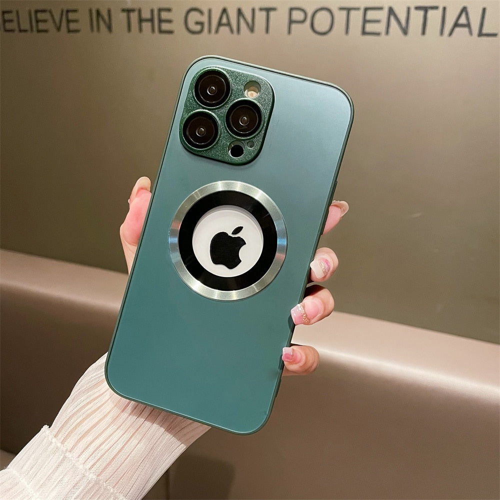 Matte MagSafe iPhone Case with Logo Hole