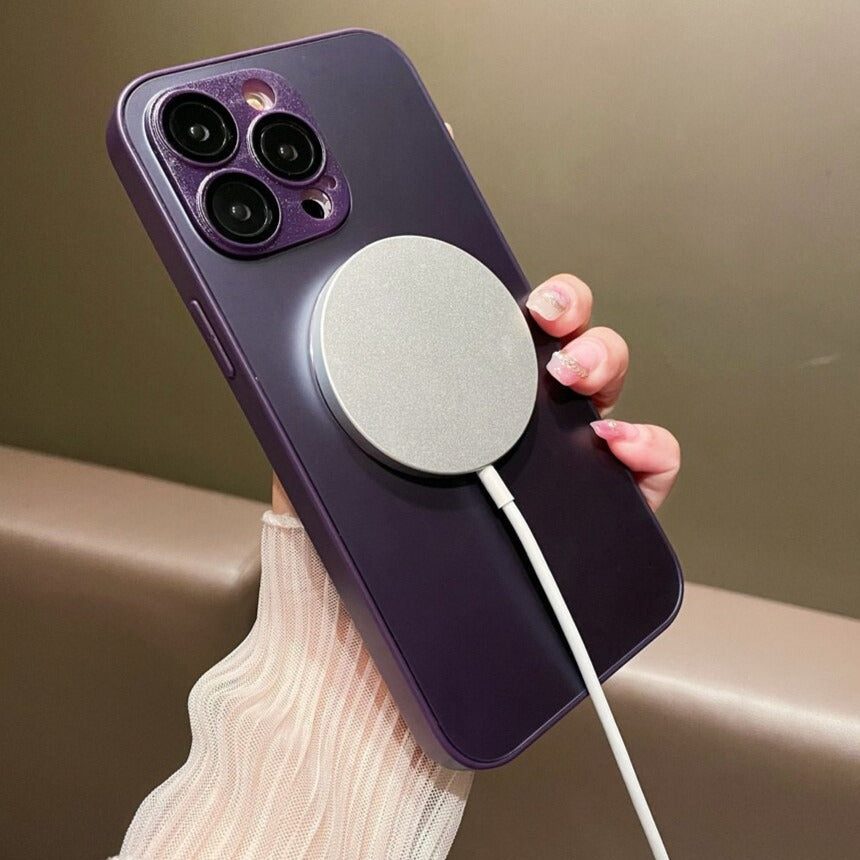 Matte MagSafe iPhone Case with Logo Hole
