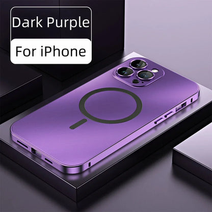 Premium Aluminum Alloy Frame with Magnetic Suction for iPhone Case