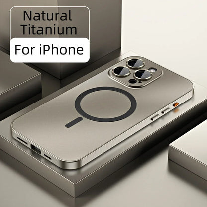 Premium Aluminum Alloy Frame with Magnetic Suction for iPhone Case