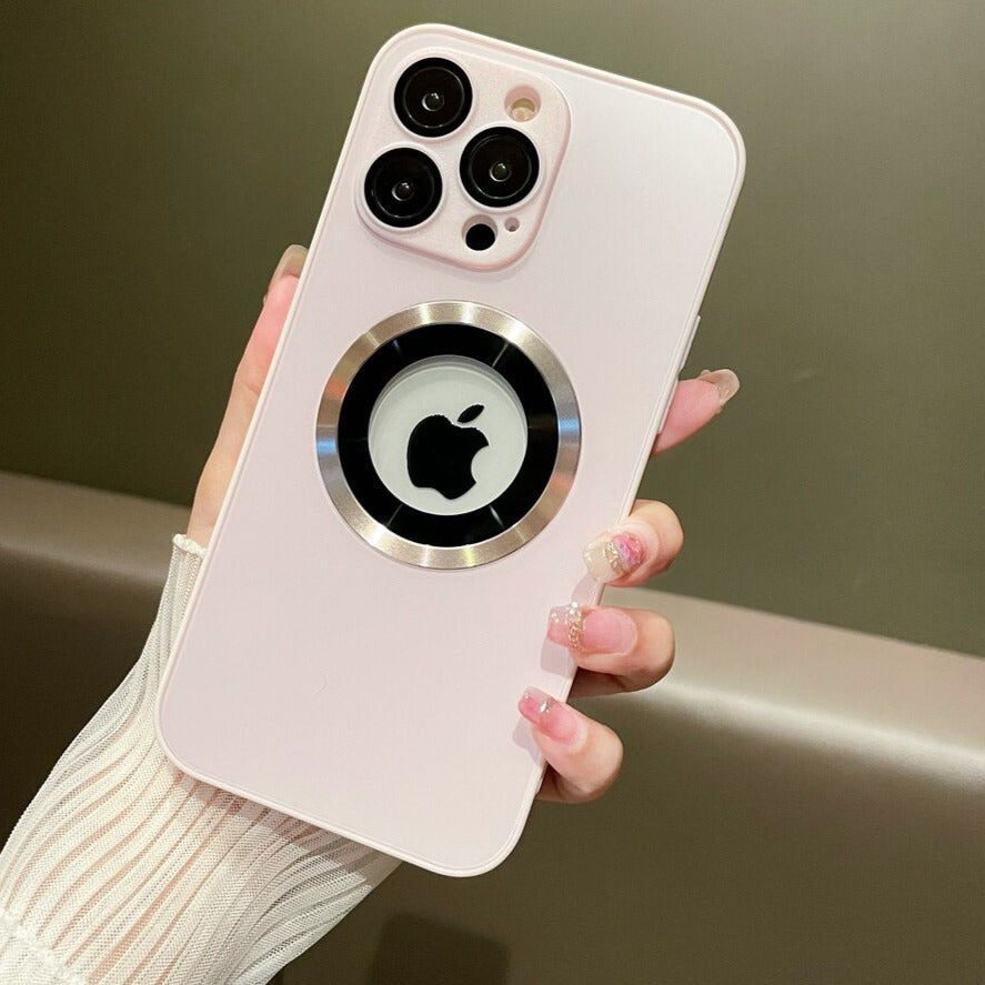 Matte MagSafe iPhone Case with Logo Hole