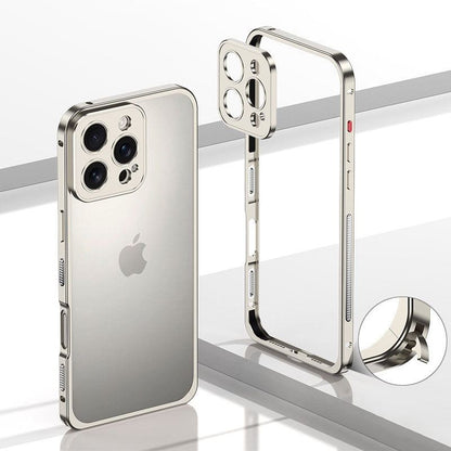 Summer Cooling Independent Frame Lens Cover Phone Case For iPhone
